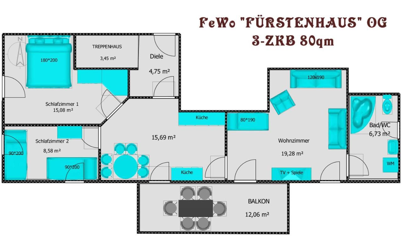 "Fuerstenhaus" Og Hofgeismar-Zentrum! Екстер'єр фото